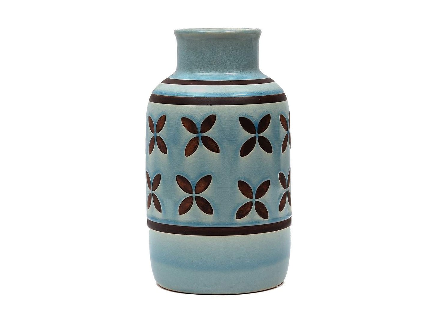 Aztec Ceramic Vase, 10 in.
