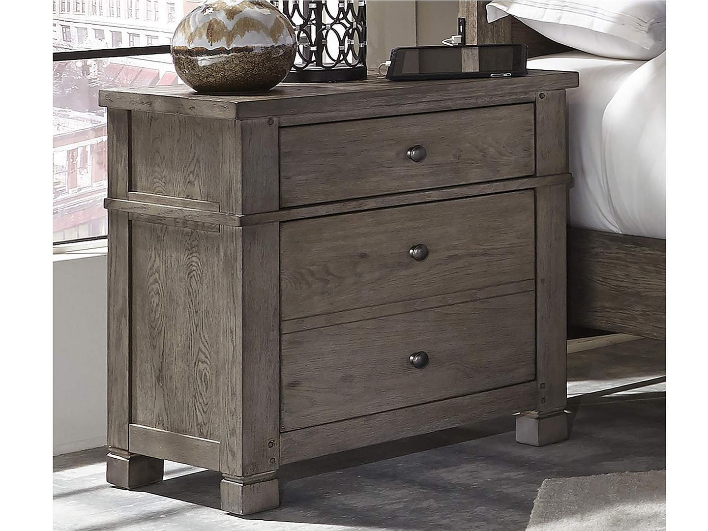 SUMTER Nightstand with Drawers - Zoom