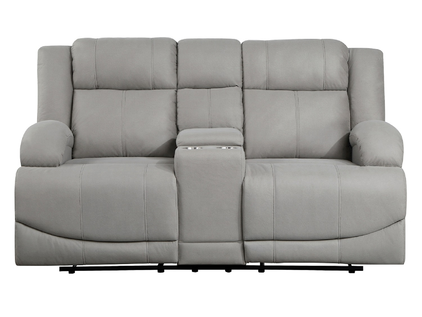 QUINCY Reclining Loveseat with Console -Front