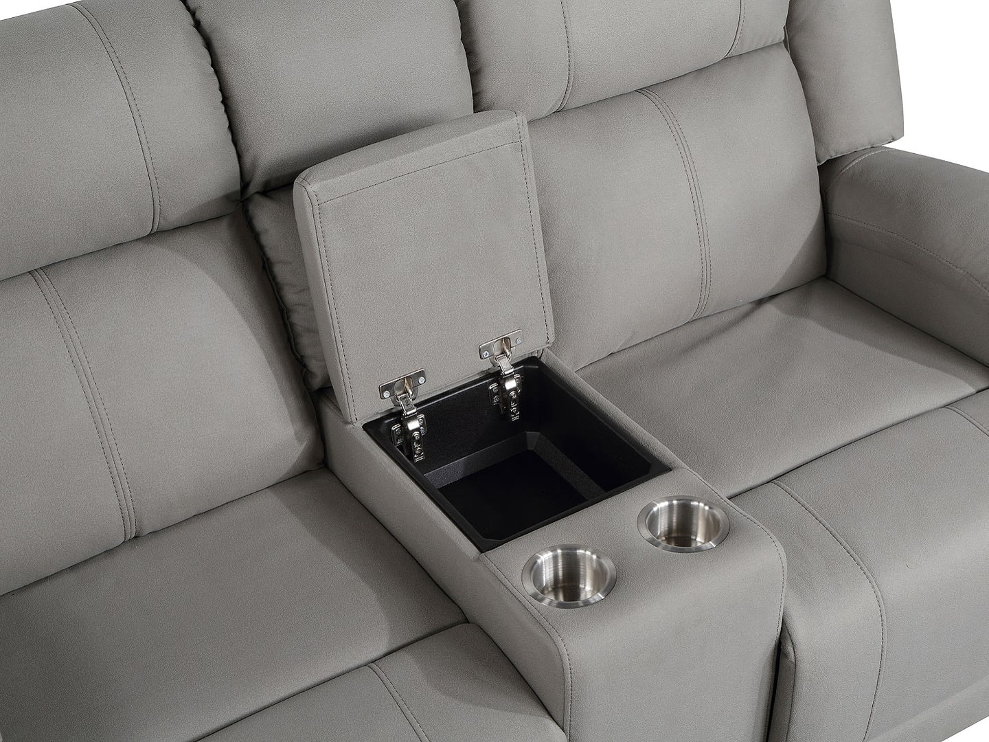 QUINCY Reclining Loveseat with Console -Storage