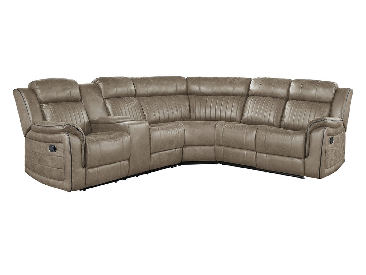 FERNLY Reclining Sectional with Console - Front