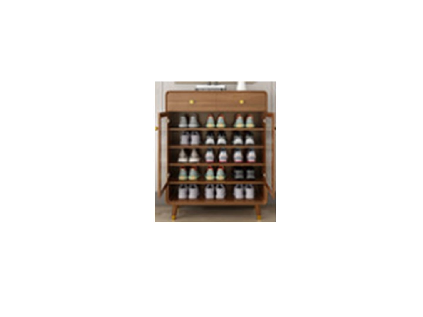 ALGONA Shoe Storage Cabinet Open