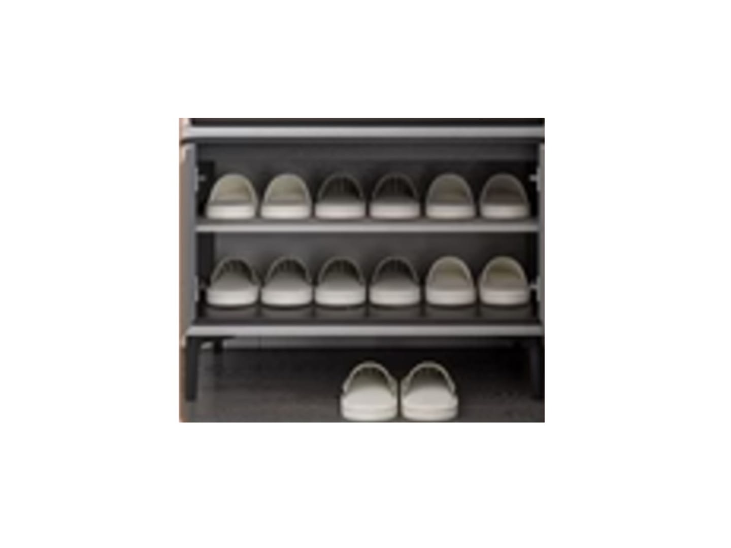 IOWA Shoe Storage Bench - Open