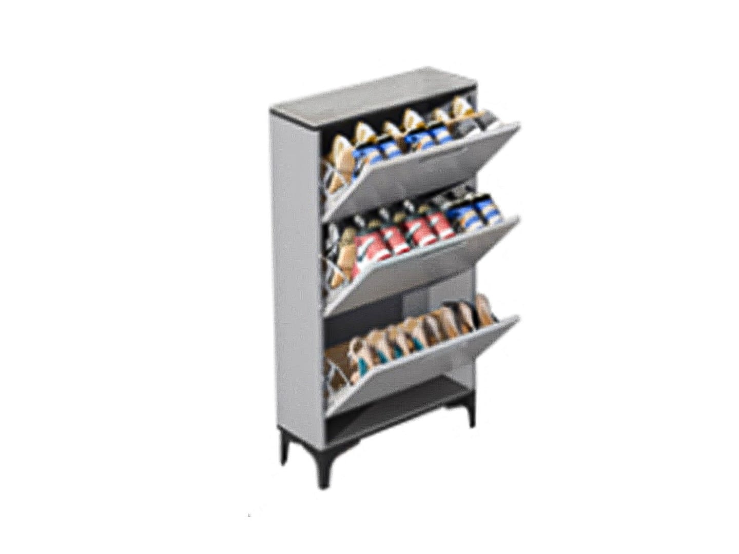 TYRON Shoe Storage Cabinet - Open