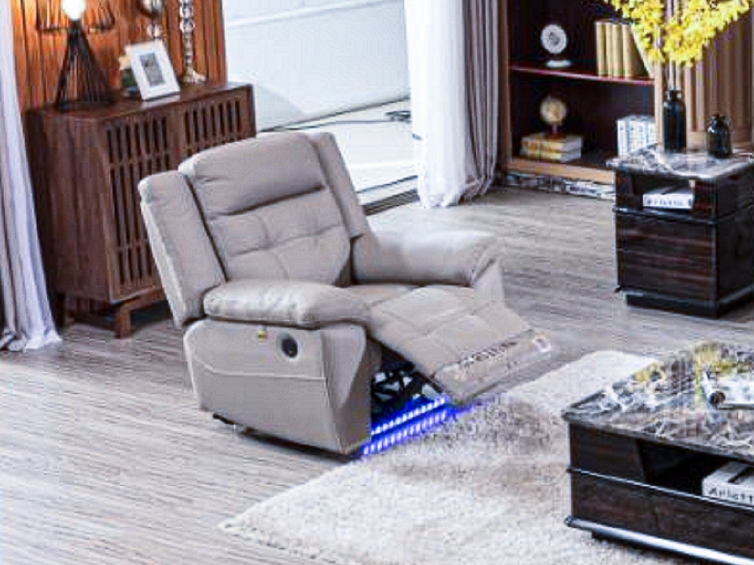 ALBANY Leather Power Recliner Chair