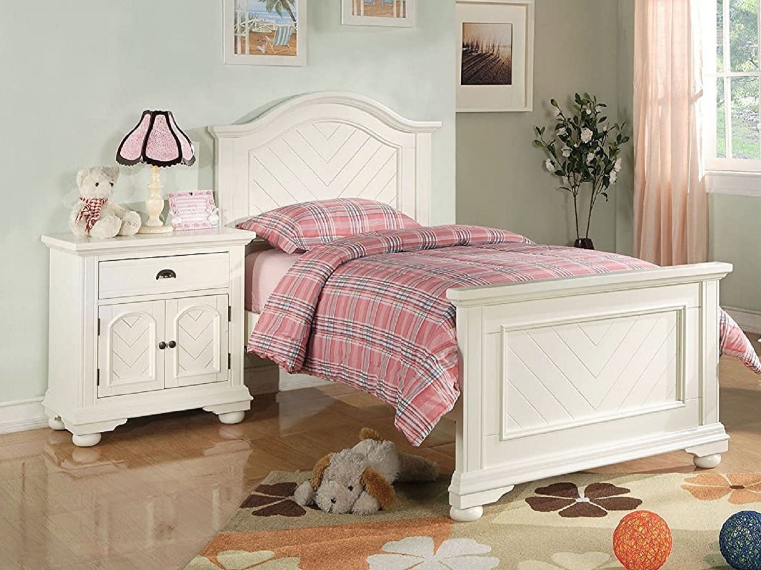 ANNA Twin Bed & Nightstand