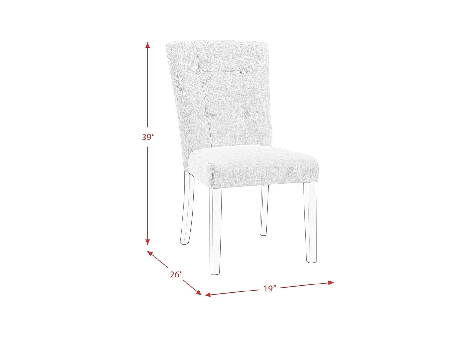 EPPINGTON Dining Chair - Dimensions