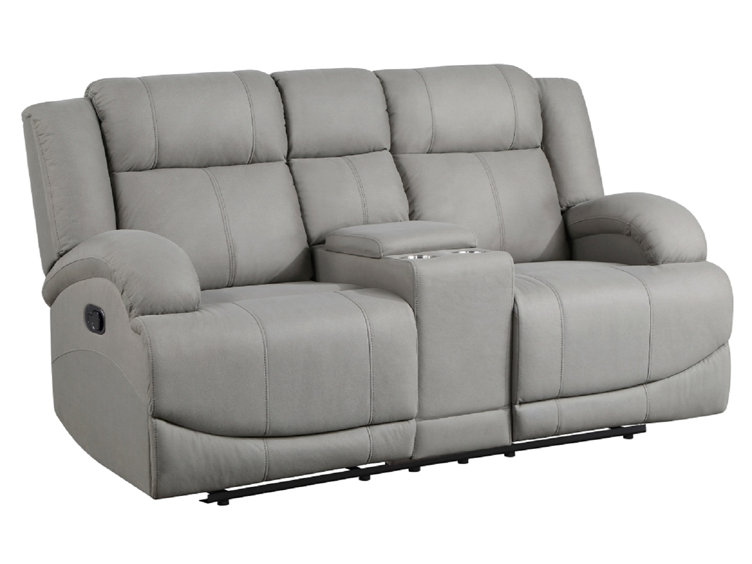 QUINCY Reclining Loveseat with Console -Side