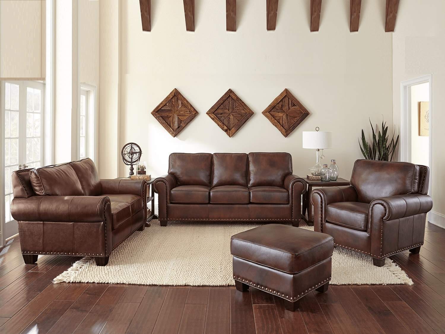 TROY Leather Sofa Set