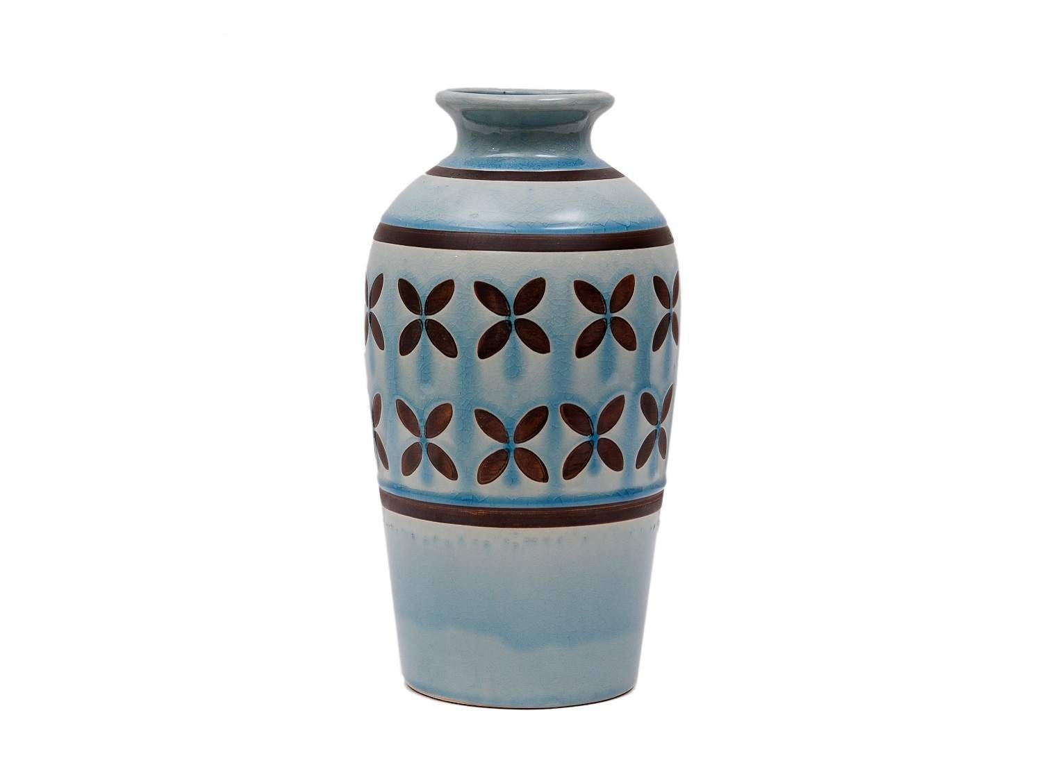 Aztec Ceramic Vase, 12 in.