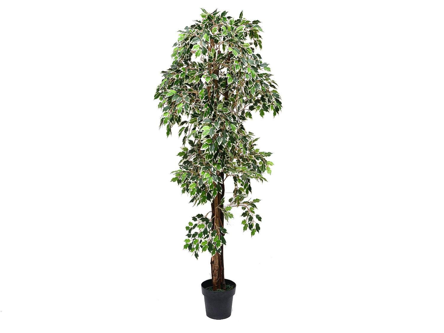 Faux Green Tree with Pot