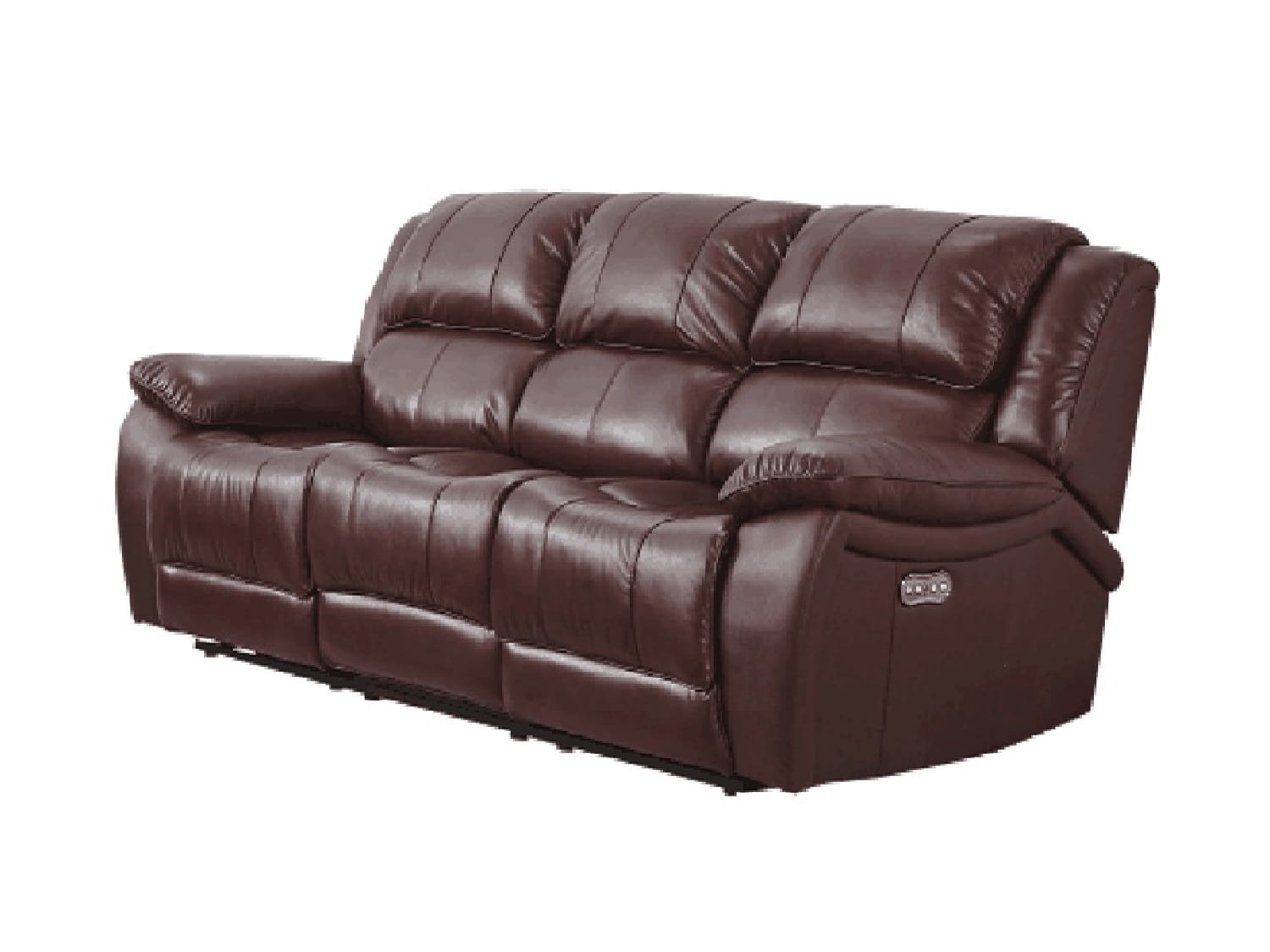 MONTCLARE Power Leather Reclining Sofa