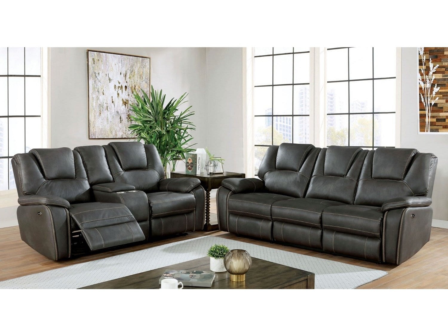 ARUNDEL Power Reclining Sofa & Loveseat with Console