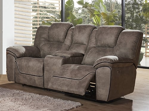 GALENA Power Reclining Loveseat with Console