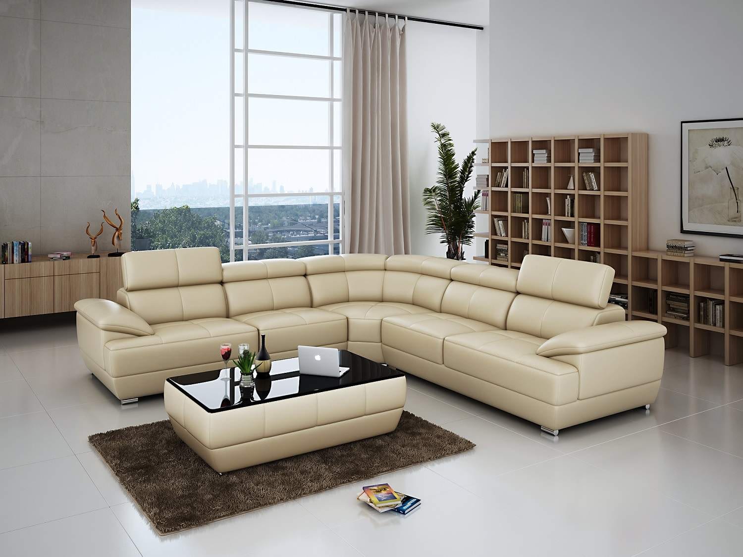 BAKER Leather Sectional - THEMES Furniture & Homestore